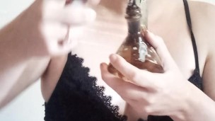 Pov mistress blowing smoke in your face 😈