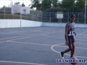 Ana Foxxx Is Training Hard for the Basketball Team 1/16