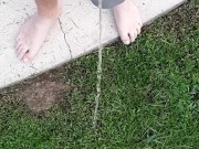 Fast morning pissing outside trying not to get caught 13/16