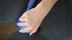 Massage til I cum after my home workout 