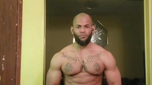 Stroking that Black Dick jerking off hard