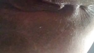 Ass up face down girl makes herself cum
