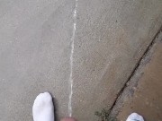 Pissing outsude in a summer shower 9/16