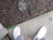 Fast Pissing outside in between thunderstorms 15/16