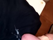 Cum with toy