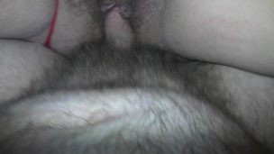 Public cum dump slut take a my creampie in her cum filled pussy for money!