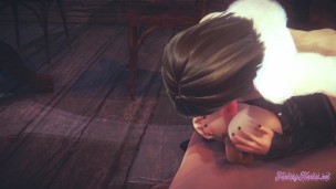 One Punch Man Hentai 3D - Fubuki Blowjob and cum in her mouth