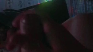 Young Russian guy jerks off his cock after a hard day