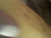 Using an XL banana to play with my pussy