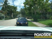 Roadside - Busty Brunette Fucks Her Mechanic 1/16