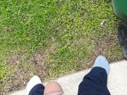 Piss break in between work love when I dont have boxers on the piss runs down my legs a little 5/16