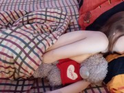 Cute girl masturbates after erotic dreams / morning masturbation 2/16