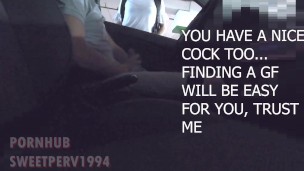 GENTLE HAND BY STRANGER in MALL's parking lot!! BIG DICK FLASH CAUGHT IN PUBLIC, exhibitionist CUMS