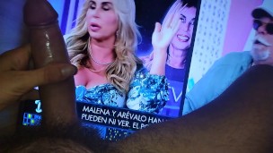 Mature blonde amateur pornstar makes this big cock jerk and cum