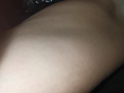 Huge black dildo stretches white pussy. Passionate wife crawls with pleasure! 15/16