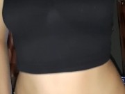 Natural Italian Curvy girl , in sport Clothes riding her Trainer dick After Sesion ( Cum inside ) 9/16