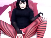 Goth Girl playing with her Dildo - Mavis cosplay 3/16