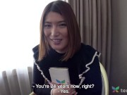 Hot nude sexy amateur from Japan gets naked to fuck in hotel in Japan - Pussy spread fucking 8/16