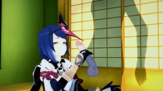 GENSHIN IMPACT Kujou Sara unstoppable sex session (3D HENTAI ...