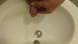 Peeing On My Hand, In A Sink