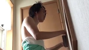 [Libido Vaccine ♥] Japanese slutty bitch masturbating while working on a computer ♥♥♥♥ [Anal]
