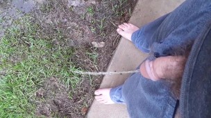 Pissing in the rain