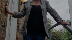 ⭐ Naughty Girl Pisses Her Tight Jeans - View From Below!!