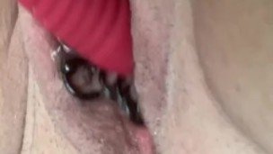 Mature MILF BBW chubby mom belly First Cum in New Apartment vibe toy