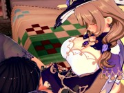 LISA BLOWJOB AND COWGIRL GENSHIN IMPACT (3D HENTAI) 3/16