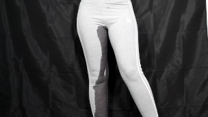 made to slap tits until i wet my grey leggings, preview full vid on OF