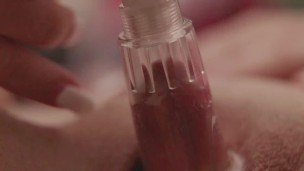 Pumping and edging my big clit to orgasm