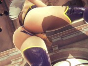 [LEAGUE OF LEGENDS] Ashe found a good use to her slave (3D PORN 60 FPS) 15/16