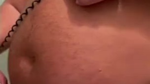 Shaving my fatpad + bonus cum