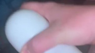 Fucking my flesh light and cumming 