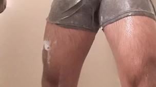Boner print in the shower