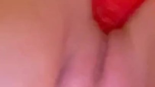 Dildo fucking in shower wet pussy 