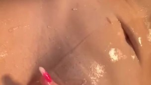 Masturbating in the shower while boyfriend is at work!