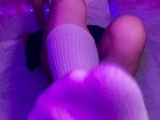 【おてつだい】大至急セーラー服に口と手足でヌいてもらいたい人向け♥ - Blow, footjob and handjob by Japanese high school students♥ 5/16