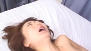 Demure bathing asian babe banged