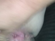 Aftermath of getting fucked while hubby just jacked his dick an listened 11/16