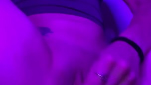 Amateur - slut teen rides & grips her toy before she fucks her tight little pussy
