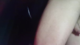 Deep Double Dildo Fuck, Belly Bulging then shoving my balls into my own ass