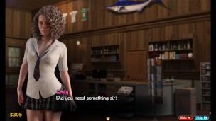 TREASURE OF NADIA 32 - ALBERT ARE BUSY ON LIBRARY AND DIANA RUN TO BEACH, I GO TO RELAX WITH HER