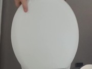 Standing piss view from above