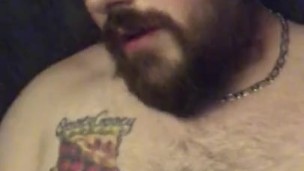 Moaning as I stroke my fat cock