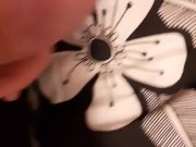 Rubbing my cock with her foot. Trying to fuck her toes 14/16