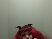 Big titty goth succubus fucks herself in a hotel 2/16