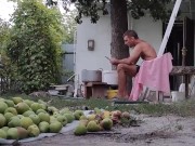 I prepare the pear for drying 11/16