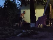 I prepare the pear for drying 16/16