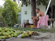 I prepare the pear for drying 5/16